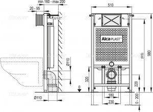 ALCAPLAST A101-1000 SÁDROMODUL