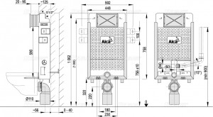 ALCAPLAST A115-1000V RENOVMODUL