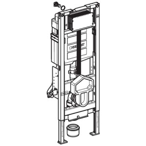 GEBERIT DUOFIX PRVEK PRO ZÁVĚSNÉ WC, 112 CM S NÁDRŽKOU SIGMA 12 CM (UP320)