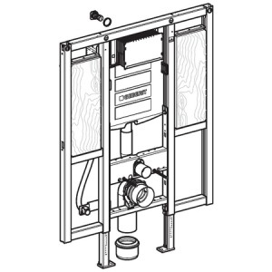 GEBERIT DUOFIX SPECIAL PRVEK PRO ZÁVĚSNÉ WC, 112 CM, S NÁDRŽKOU SIGMA 12 CM (UP320)