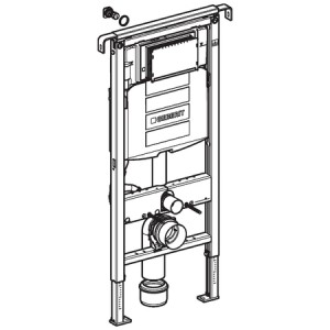 GEBERIT DUOFIX SPECIAL PRVEK PRO ZÁVĚSNÉ WC, 115 CM, S NÁDRŽKOU SIGMA 12 CM (UP320)