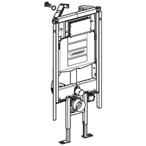 GEBERIT DUOFIX SPECIAL PRVEK PRO ZÁVĚSNÉ WC, S NÁDRŽKOU SIGMA 12 CM (UP320)