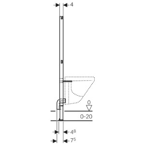 GEBERIT DUOFIXBASIC PRVEK PRO BIDET