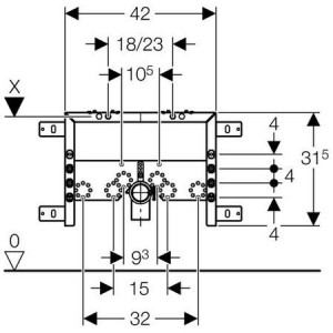 GEBERIT KOMBIFIXBASIC PRVEK PRO BIDETY