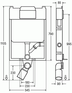 VIEGA MONO TEC WC BLOK 8308.8