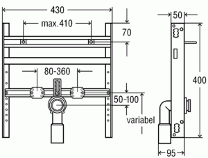 VIEGA STEPTEC UMYVADLOVÝ MODUL 8055.4