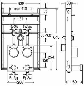 VIEGA STEPTEC UMYVADLOVÝ MODUL 8439