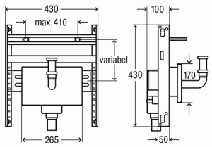 VIEGA STEPTEC UMYVADLOVÝ MODUL S BOXEM 8055.5