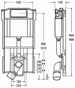 VIEGA STEPTEC WC MODUL 8461.3